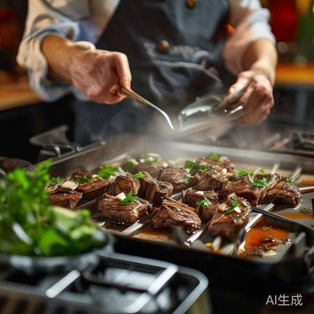 德普灶烤羊排，调料腌制，美味即