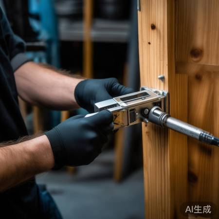 “安装主锁，拧紧螺丝，确保平行