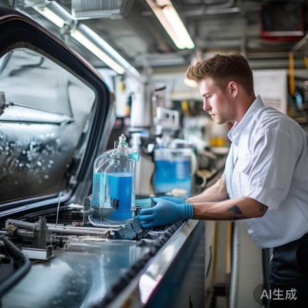 空调清洗：注入剂循环，观察排水