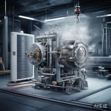 热泵心脏压缩机，蒸发冷却，冷凝