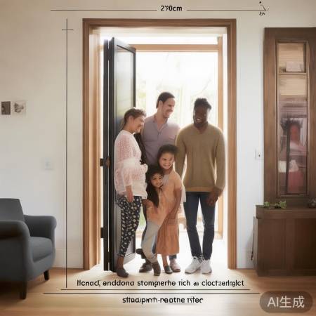 门洞高度宜200-220cm，