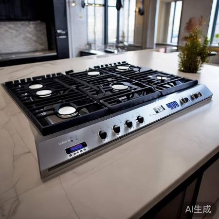 “百德燃气灶，高端时尚双灶，价