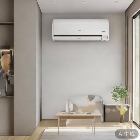 无阳台客厅，壁挂空调省空间宜小