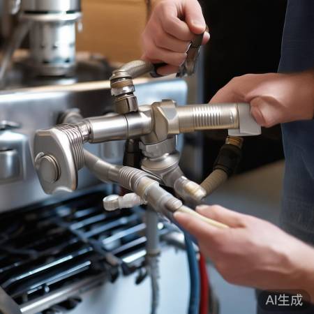 连接管道，检查接口，缠生料带。