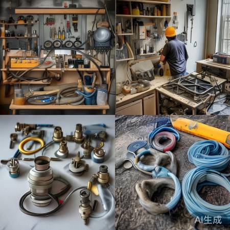 准备燃气灶工具及安全帽