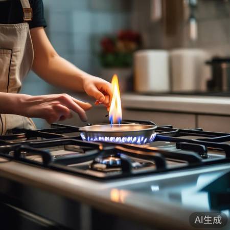 检查燃气灶火焰稳定