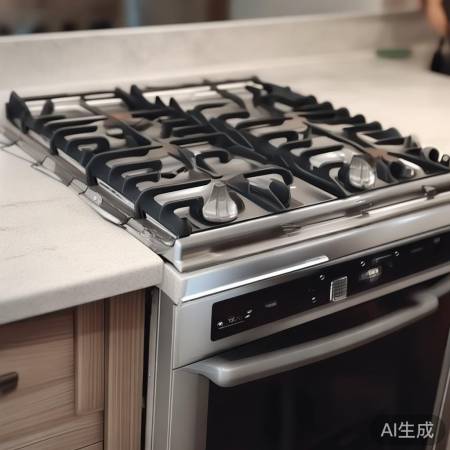 安装燃气灶，固定支架稳固