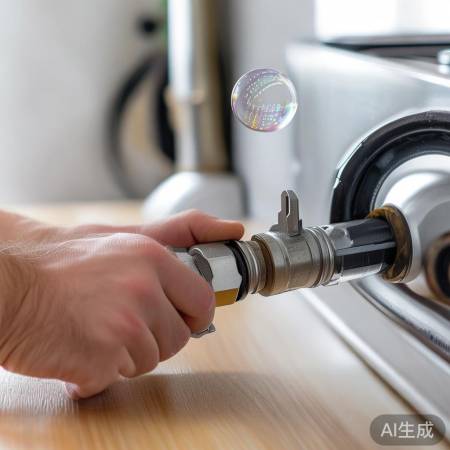 “拧紧接头，检查无泄漏”