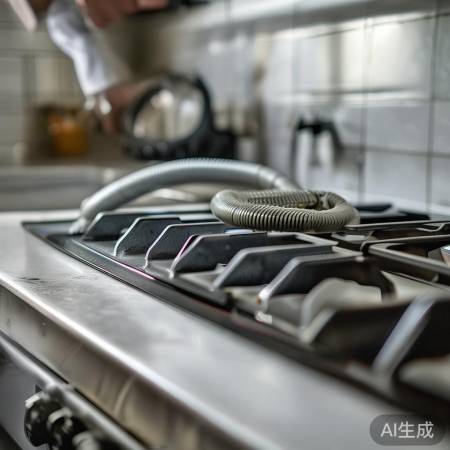 检查燃气灶及软管完好