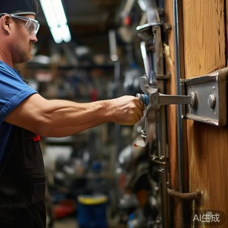 拧紧螺丝稳固支架