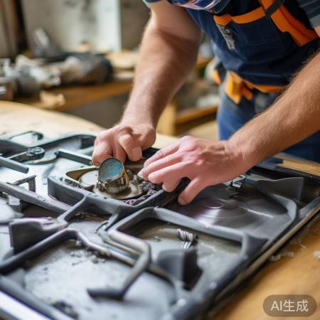 安装燃气灶，螺丝勿过紧