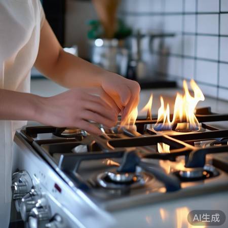 检查燃气灶,确保安全