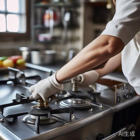 安装灶台，紧固密封