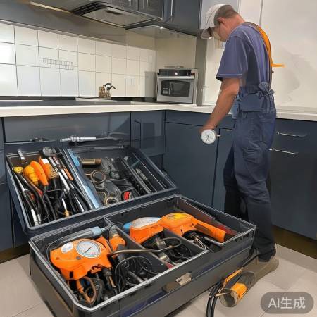 收尾清洁，检查燃气