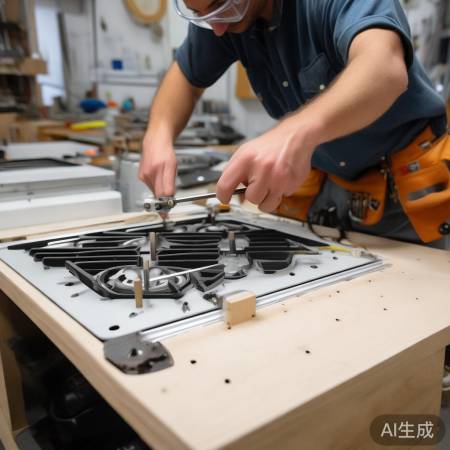 安装底座，螺丝固定勿过力