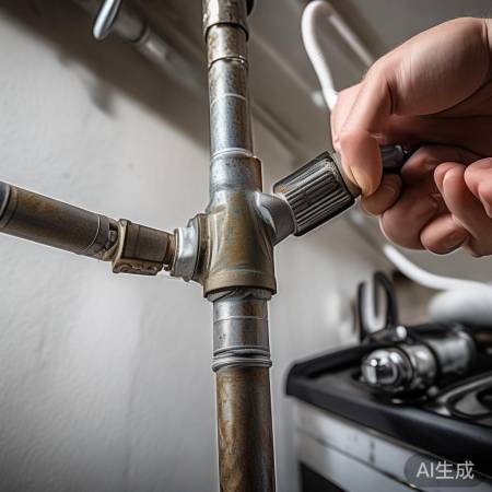 小心连接燃气管道