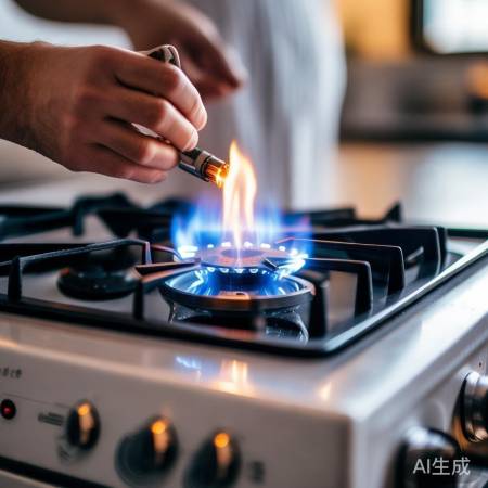 燃气灶点火成功