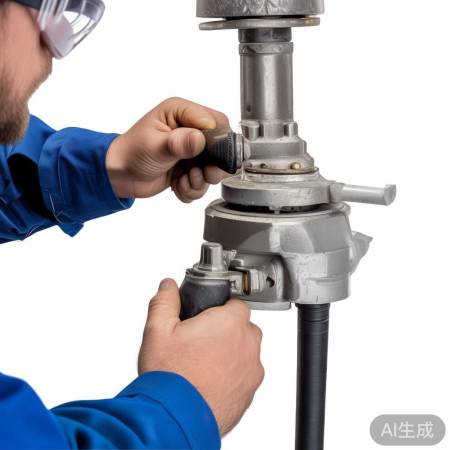 连接燃气灶，确保密封