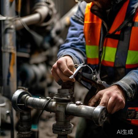 摇晃连接管,确保牢固