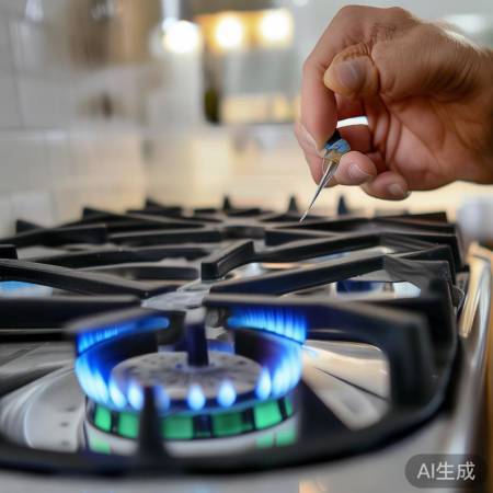 检查煤气连接，点火成功