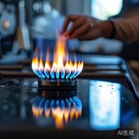 调整火焰，确保充分燃烧