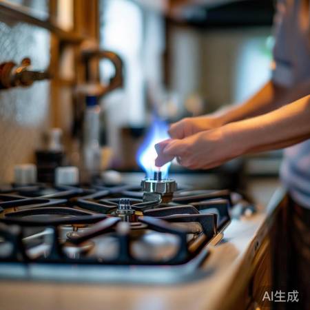 检查燃气，确保火焰稳定