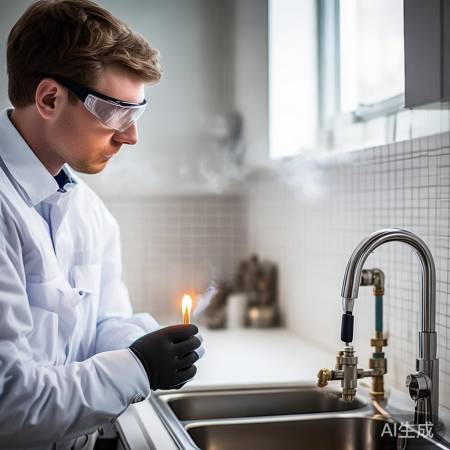 安装三角阀，火检无漏气