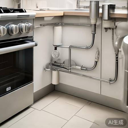 燃气灶接燃气表，必按说明装接头