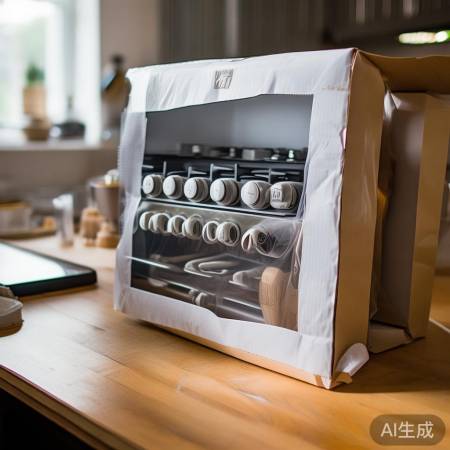 检查燃气灶，平稳放置