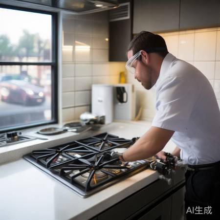 安装燃气灶本体