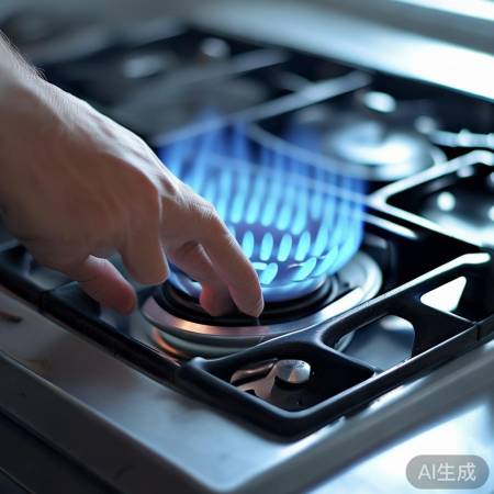 调整风门，火焰稳定