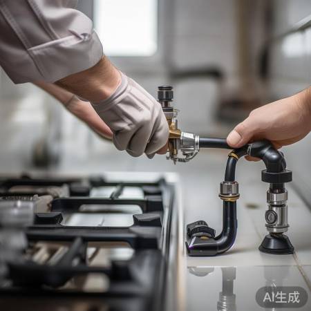 “燃气管道连接如搭积木,拧紧螺