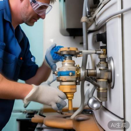 燃气管道连接,慢慢来,检查密封