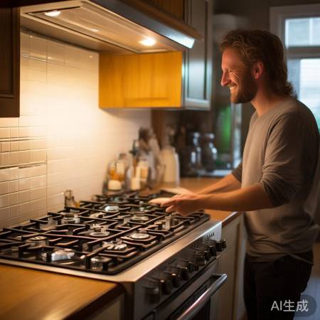 燃气灶安装成功，厨房团圆乐