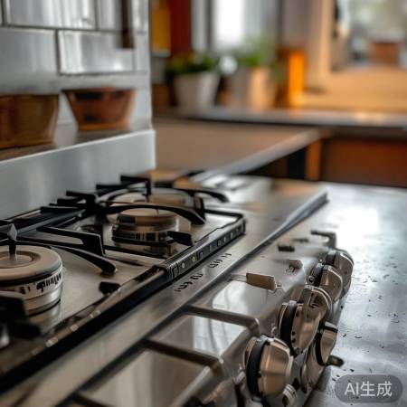 燃气灶稳放通风处