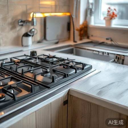 检查燃气灶稳固位置