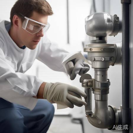 拧紧接头，涂生料带防漏气