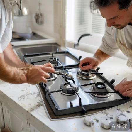 燃气灶安装固定