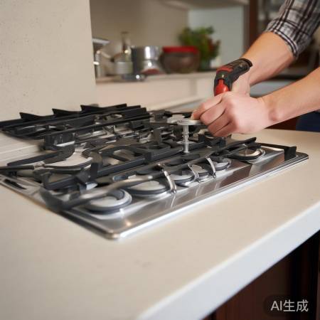 固定燃气灶,位置适中