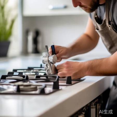 安装燃气灶,固定支架