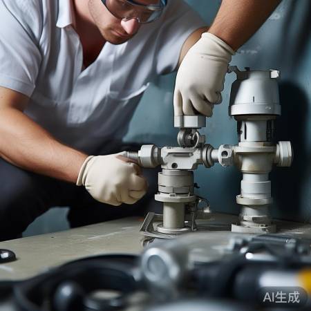 安装三角阀，确保不漏气