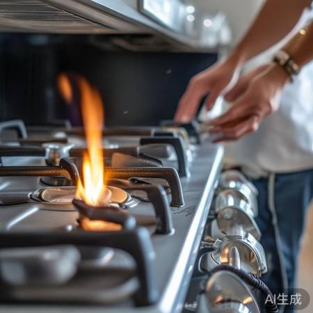 检查燃气，确保火焰稳定