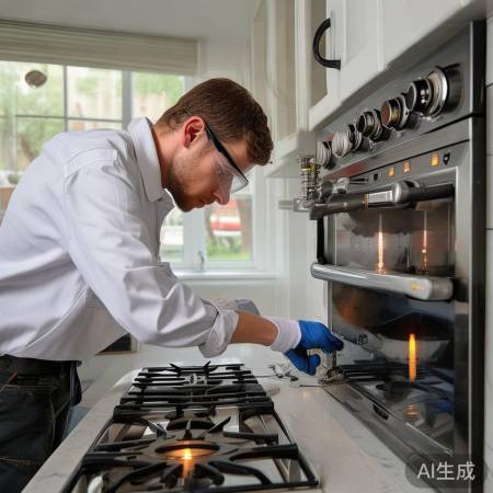 安装燃气灶本体