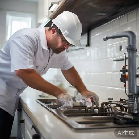 检查燃气管道，无泄漏继续安装