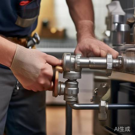 安装三角阀，确保燃气安全