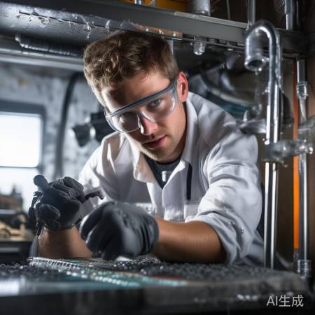 肥皂水检查，紧固接口防漏气