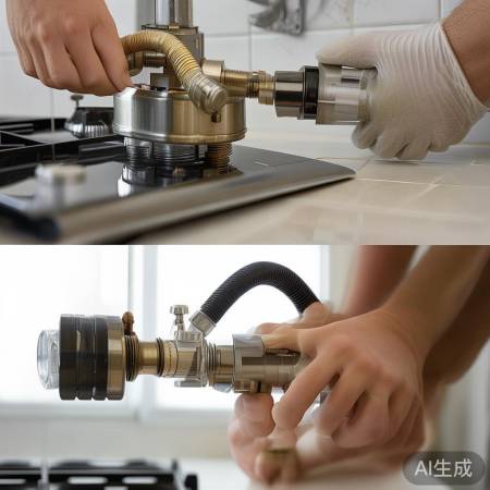 燃气软管连接注意事项