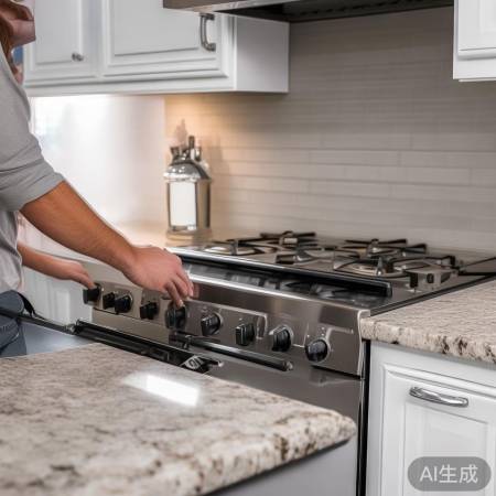 安装灶具步骤完成