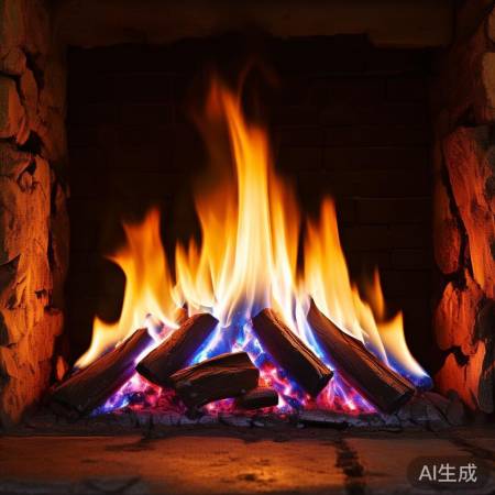 调整火焰大小，均匀燃烧