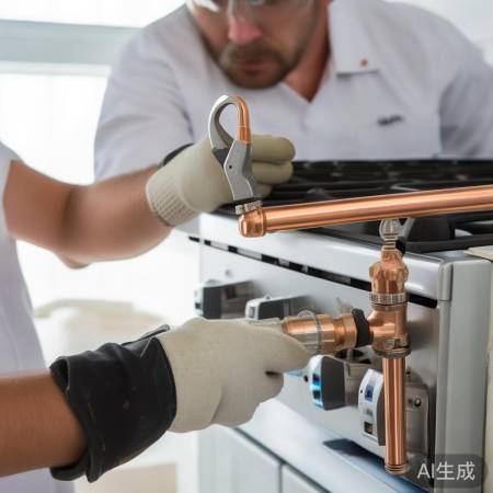 拧紧燃气接口，确保牢固